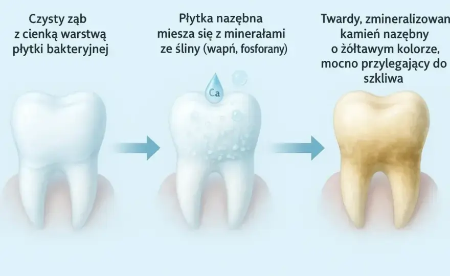 Ciemne plamki na zębach - odróżnij osad od próchnicy i działaj!