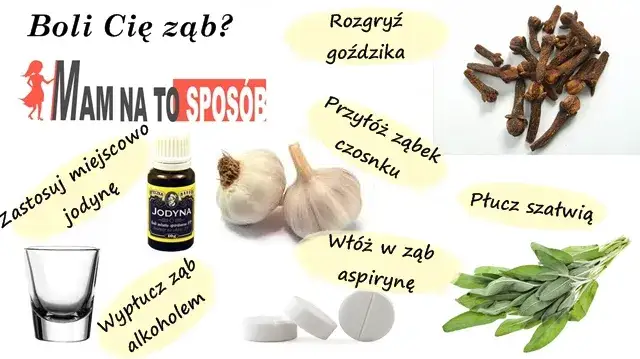 domowe sposoby na ból zęba, płukanki, okłady, goździki, czosnek